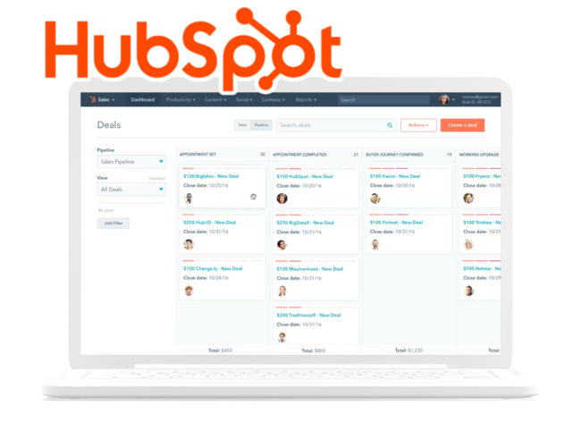 Hubspot dashboard